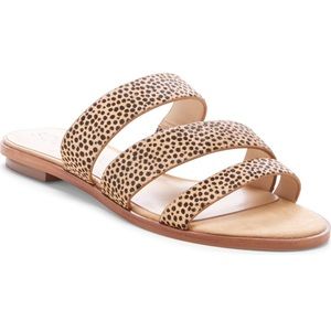 Sole Society Simonoaa calf hair flat slide sandal